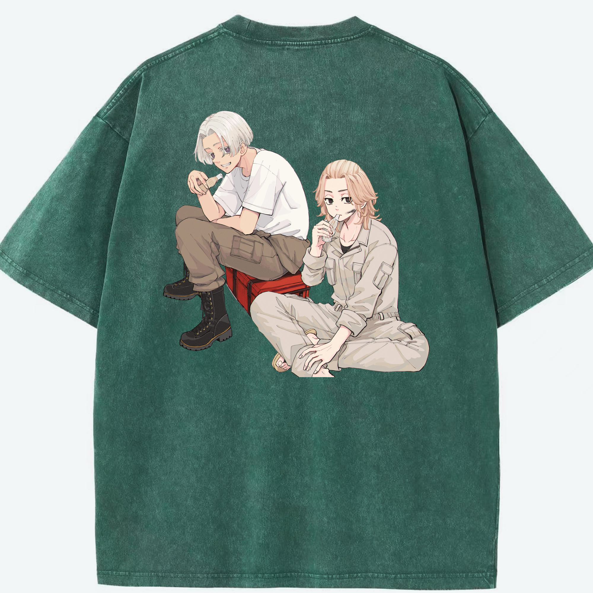 （画像用） 東京リベンジャーズ Tokyo Revengers 綿100% ヴィンテージ風 半袖Tシャツ（背面プリント）